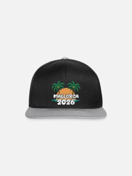 Mallorca 2026 - Snapback Cap - Schwarz/Grau