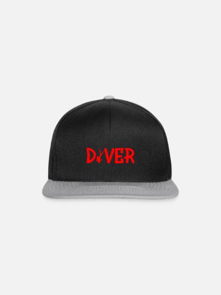 Diver Diving - Snapback Cap - Schwarz/Grau
