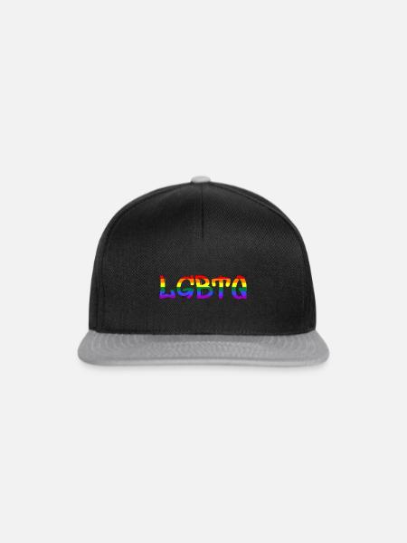 LGBTQ - Snapback Cap - Schwarz/Grau