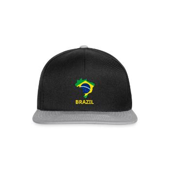 brazil - Snapback Cap - black/grey - Front