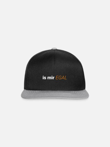 egal - Snapback Cap - Schwarz/Grau