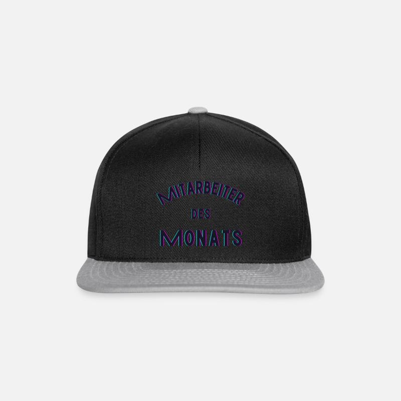 Mitarbeiter des Monats - Snapback Cap - Schwarz/Grau