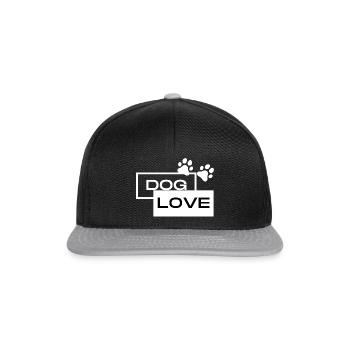 Dog Love - Design for dog lovers - Snapback Cap - black/grey - Front