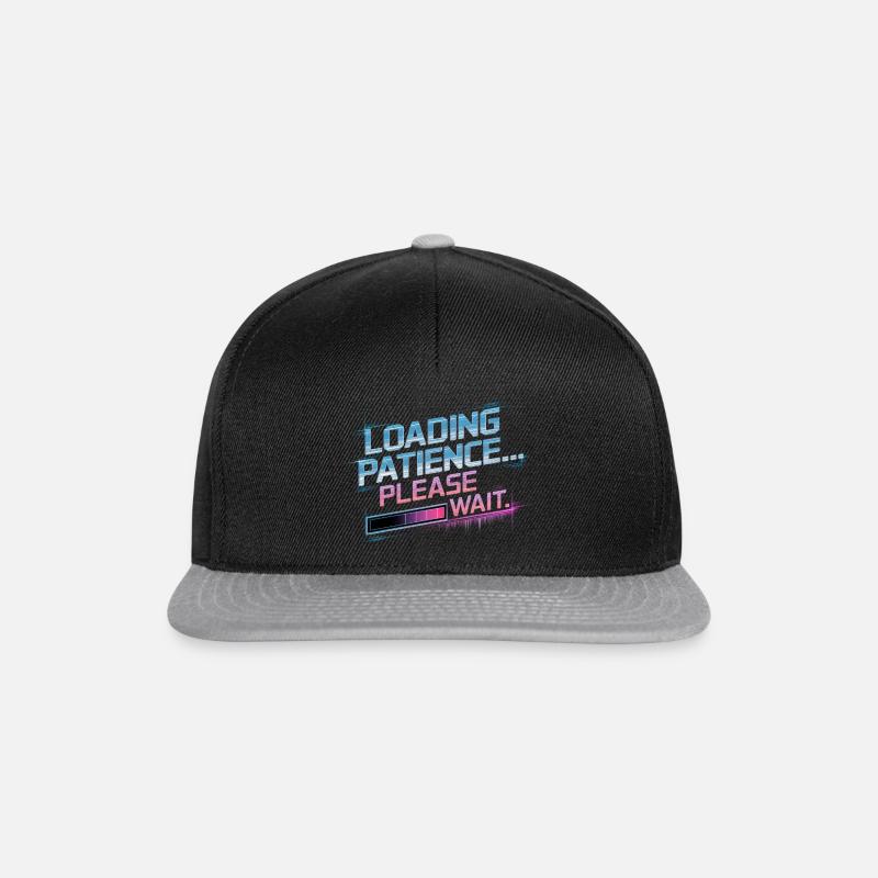 Loading Patience Gamer & Nerds Gift - Snapback Cap - black/grey