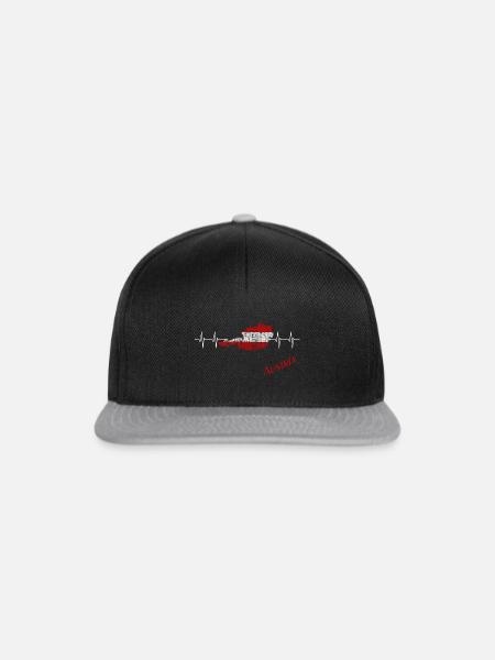 Austria Österreich - Snapback Cap - Schwarz/Grau
