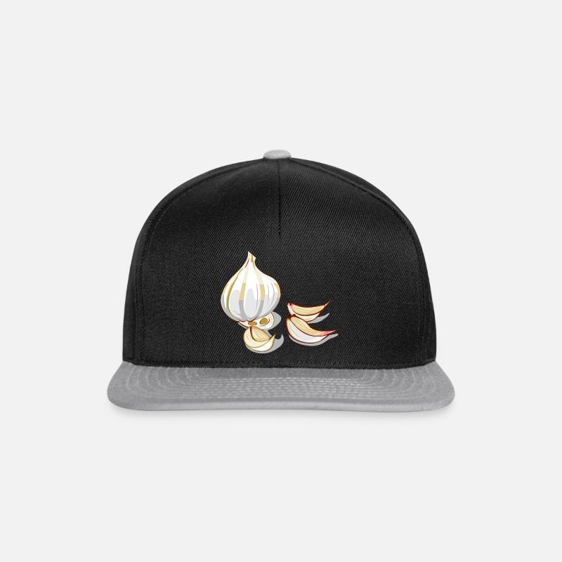 Knoblauch - Snapback Cap - Schwarz/Grau