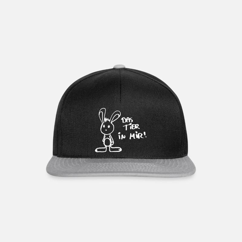 Das Tier in mir - Snapback Cap - Schwarz/Grau