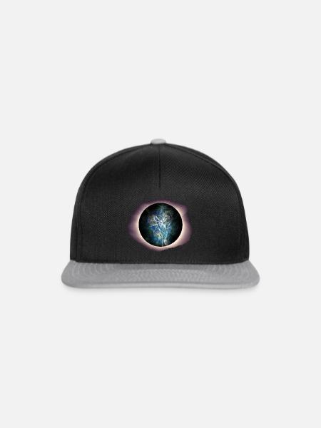 Eule - Vertrau deiner Intuition - Snapback Cap - Schwarz/Grau