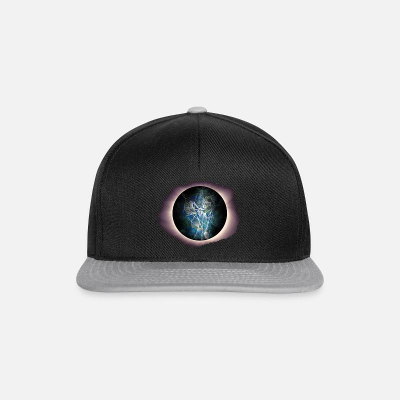 Eule - Vertrau deiner Intuition - Snapback Cap - Schwarz/Grau