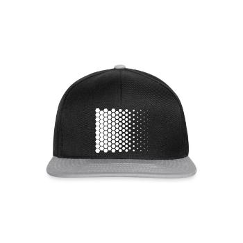 Nano Leave Muster - Snapback Cap - Schwarz/Grau - Vorne