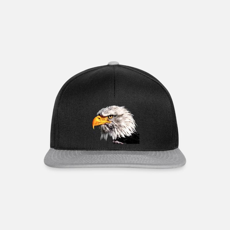 aigle - Casquette snapback - noir/gris