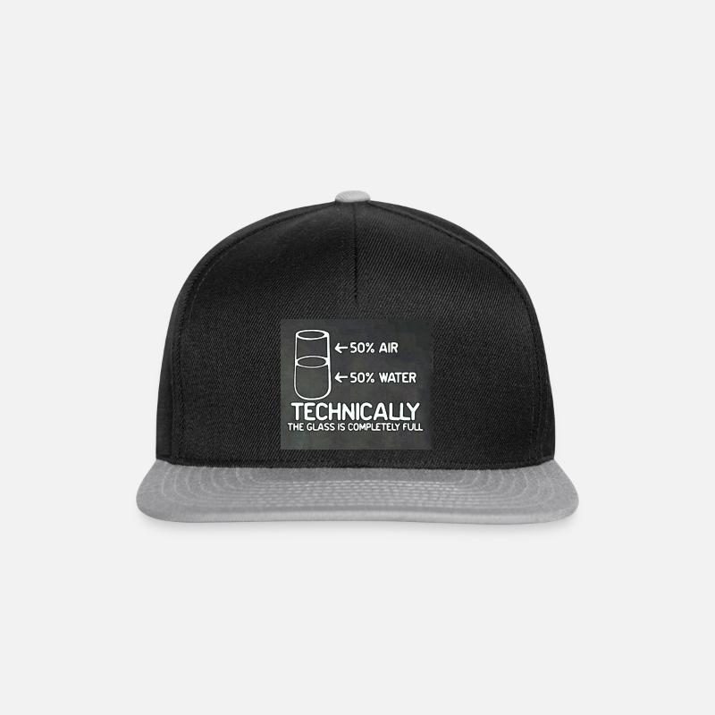 humor scientist - Casquette snapback - noir/gris