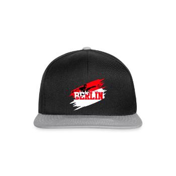 Fußball Berlin - Snapback Cap - Schwarz/Grau - Vorne