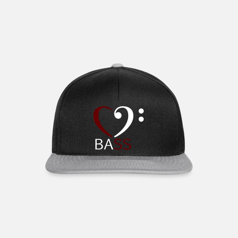 BASSE MUSIQUE - Casquette snapback - noir/gris