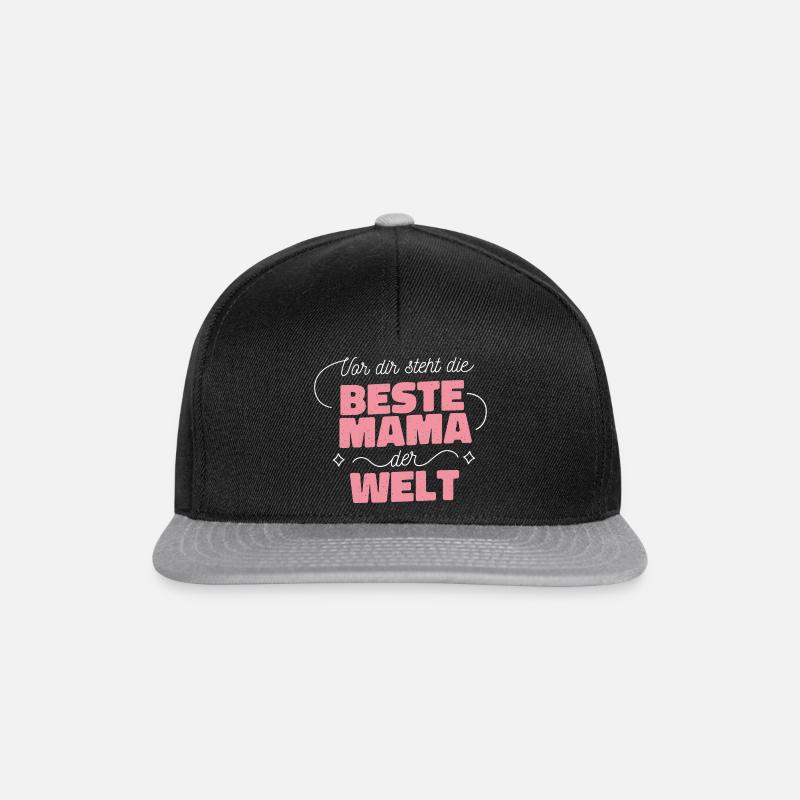 Beste Mama - Snapback Cap - Schwarz/Grau