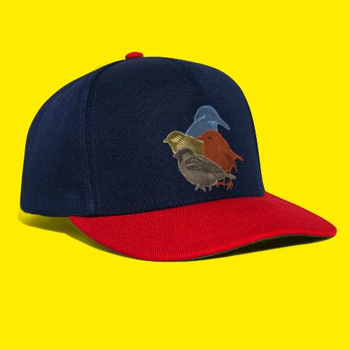 Vogelverzameling in line-art - Snapback cap