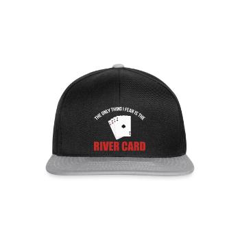 Das Einzige, was ich fürchte, ist das River Card C - Snapback Cap - Schwarz/Grau - Vorne