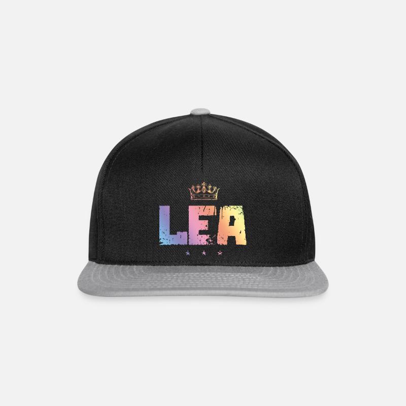 Lea - Snapback Cap - Schwarz/Grau