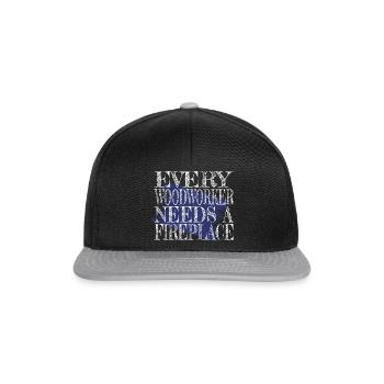 Drôles de dictons Citation de bûcheron Bois - Casquette snapback - noir/gris - Devant