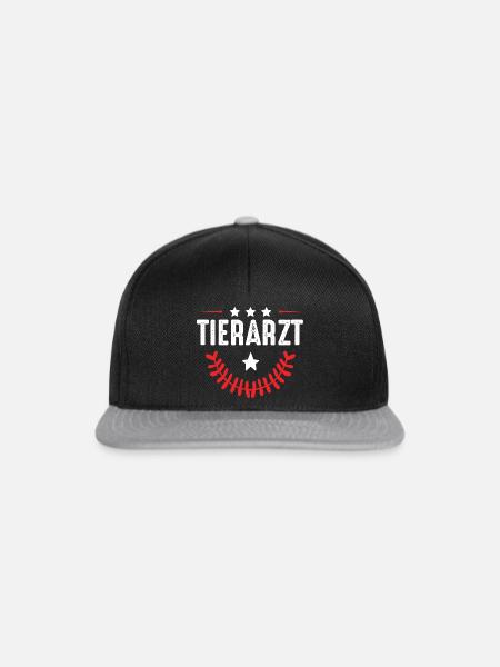 Tierarzt Beruf - Snapback Cap - Schwarz/Grau