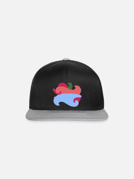 Wave - Snapback Cap - Schwarz/Grau
