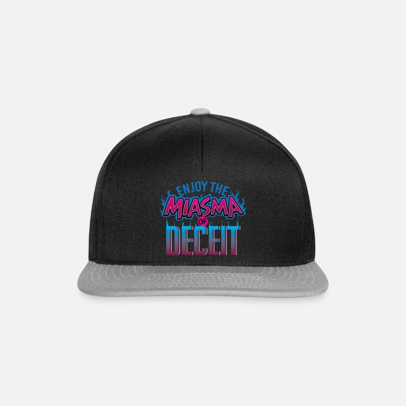 Miasmes de tromperie - Casquette snapback - noir/gris