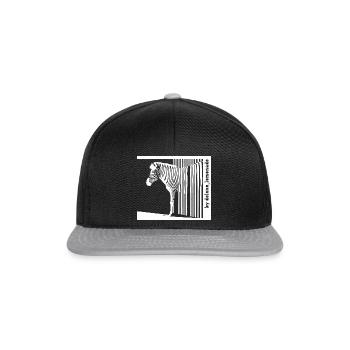 W Barcode Zebra by deluxe_lemonade - Snapback Cap - black/grey - Front