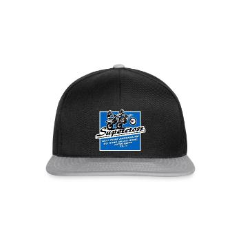Supercross - Moto Cross - Motocross - Snapback Cap - Schwarz/Grau - Vorne