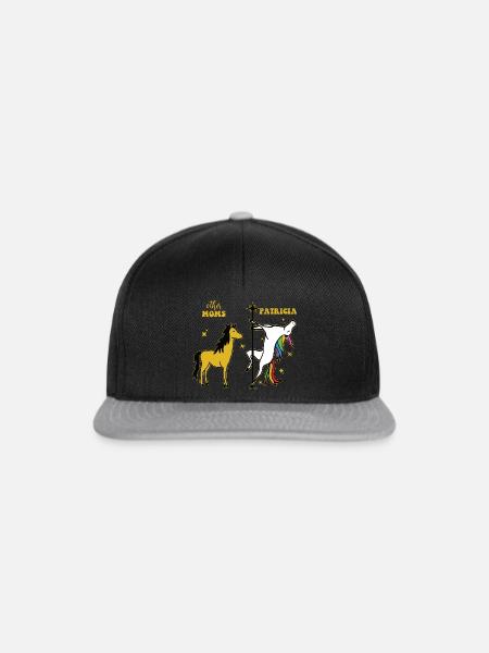 Andere Mütter Patricia T-Shirt Einhorn - Snapback Cap - Schwarz/Grau