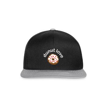 Donut Heart - Casquette snapback - noir/gris - Devant