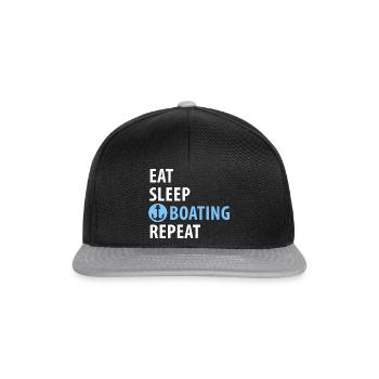 Mouillage, navigation de plaisance, sports nautiques - Casquette snapback - noir/gris - Devant