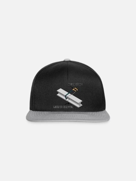 Meine Nerven VS Mein Kind - Snapback Cap - Schwarz/Grau