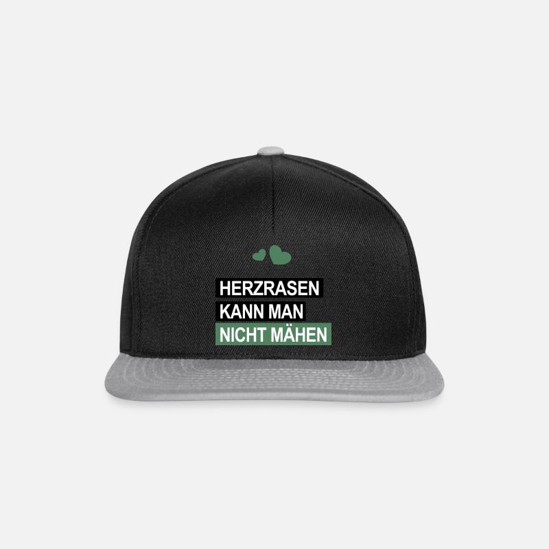 Herzrasen - Snapback Cap - Schwarz/Grau