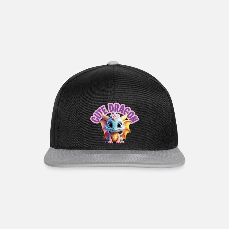 Dragon mignon - Casquette snapback - noir/gris