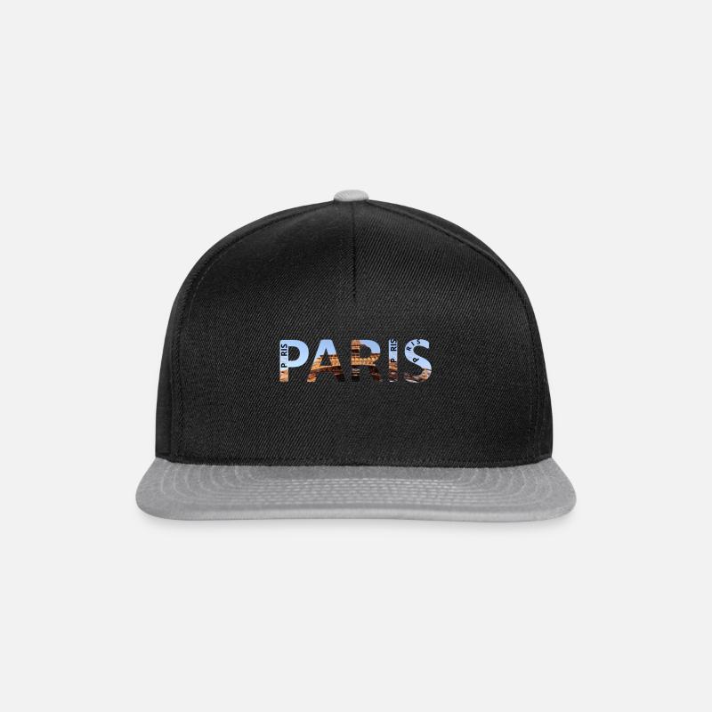PARIS - Casquette snapback - noir/gris