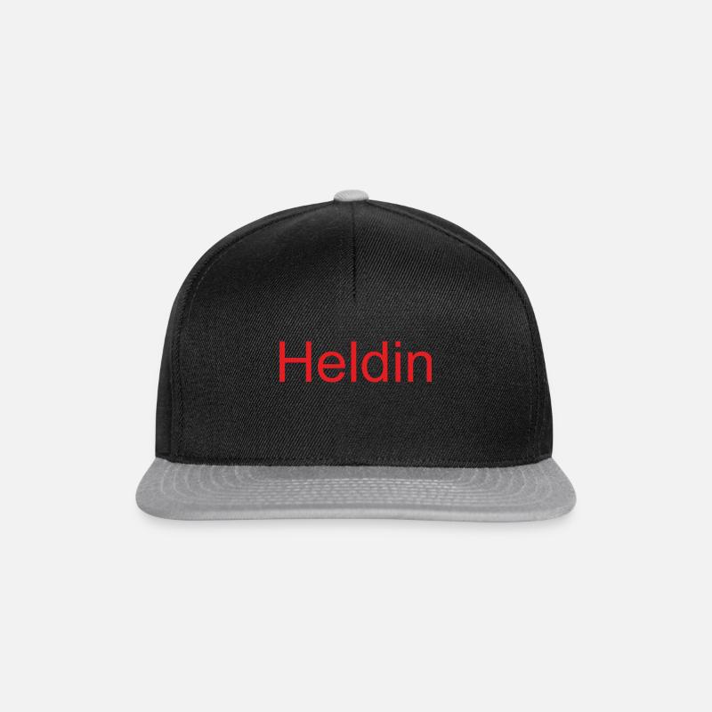 Heldin - Snapback Cap - Schwarz/Grau