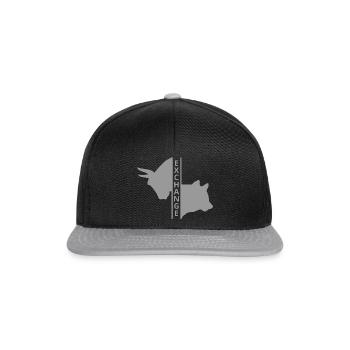 Exchange Boerse actions Bulle ours - Casquette snapback - noir/gris - Devant
