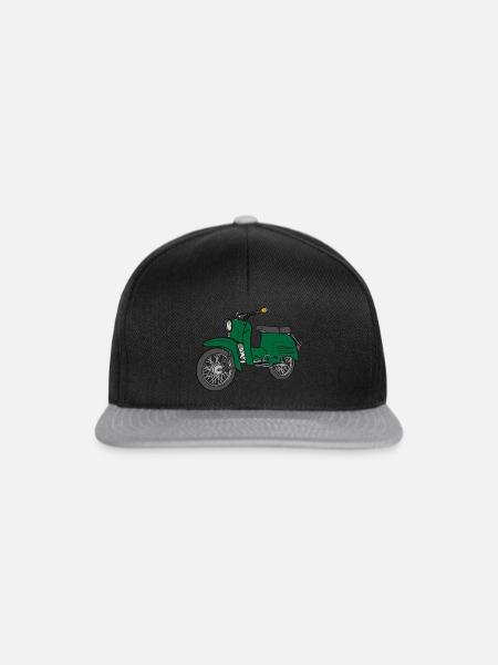Schwalbe Schwälbchen Simson Suhl - Snapback Cap - Schwarz/Grau