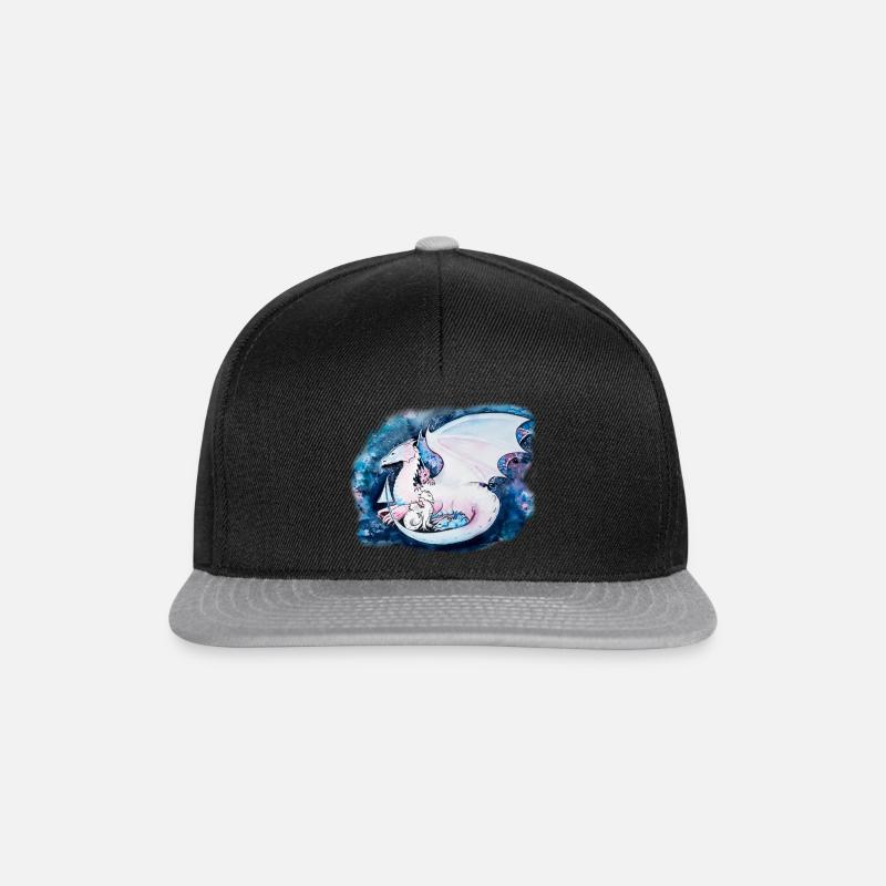 Trans Pride Dragon - Casquette snapback - noir/gris