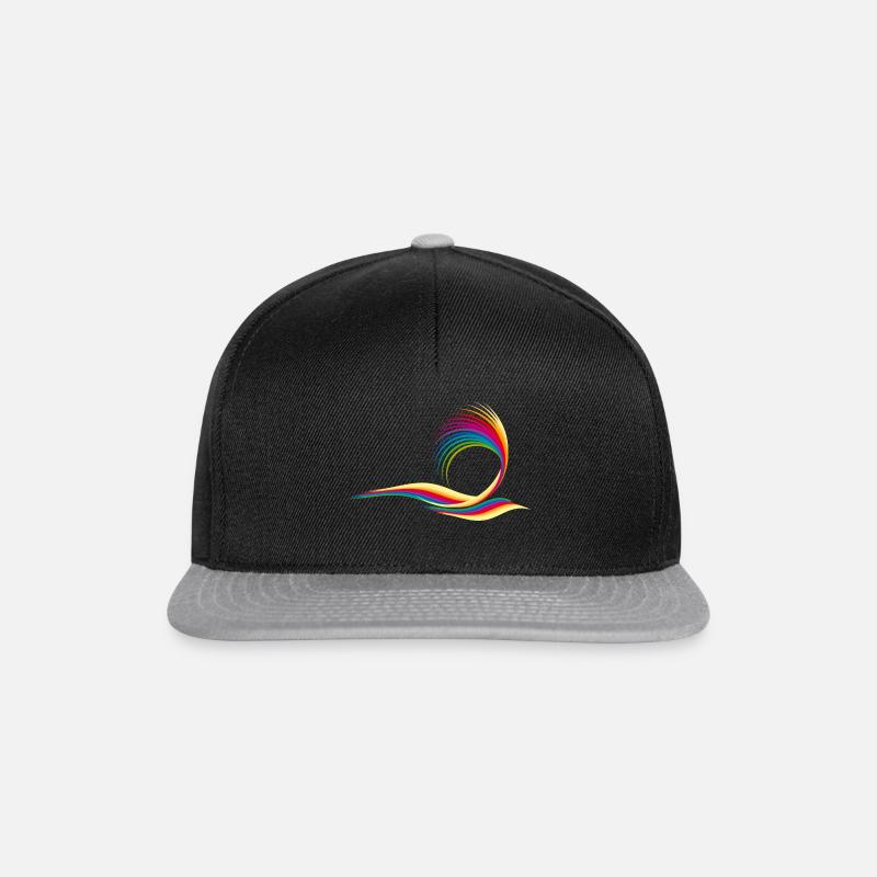 colorful design - Snapback Cap - black/grey