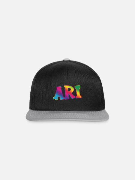 Ari - Snapback Cap - Schwarz/Grau
