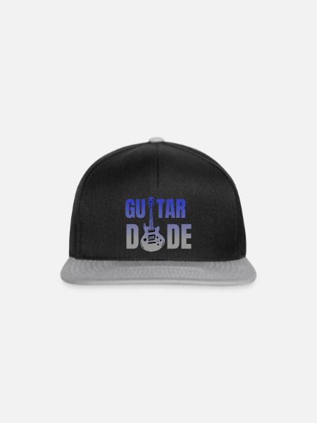 guitar dude - Snapback Cap - Schwarz/Grau