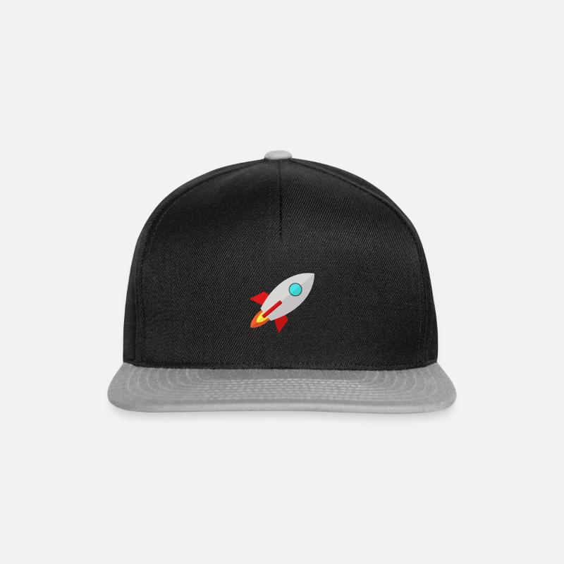Rakete - Snapback Cap - Schwarz/Grau
