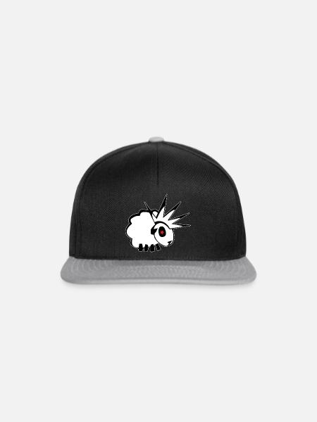OVEJA PUNK - Snapback Cap - Schwarz/Grau