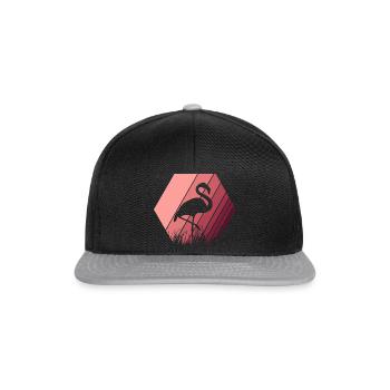 Flamingo - Snapback Cap - Schwarz/Grau - Vorne