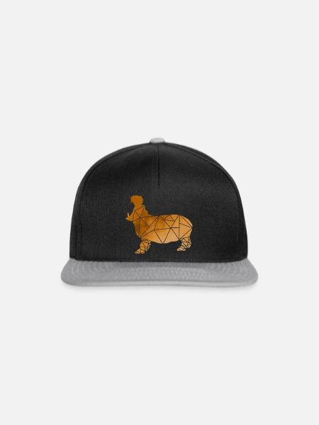 Nilpferd - Snapback Cap - Schwarz/Grau