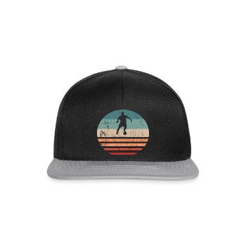 Football Retro Vintage Soccer Club - Casquette snapback - noir/gris - Devant