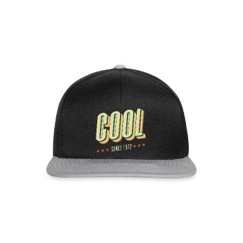 50 ans de fraîcheur depuis 1972 - Casquette snapback - noir/gris - Devant