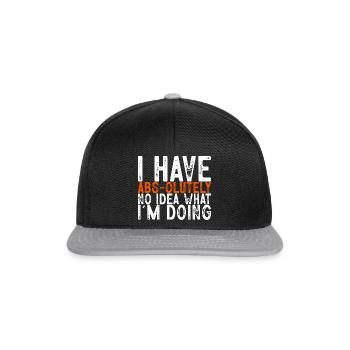 Je n’ai absolument aucune idée de ce que je fais 2 - Casquette snapback - noir/gris - Devant