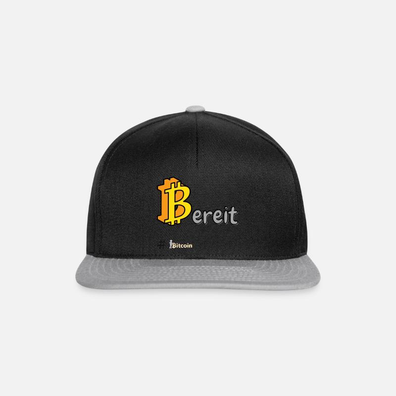 Bitcoin - sei bereit! - Snapback Cap - Schwarz/Grau